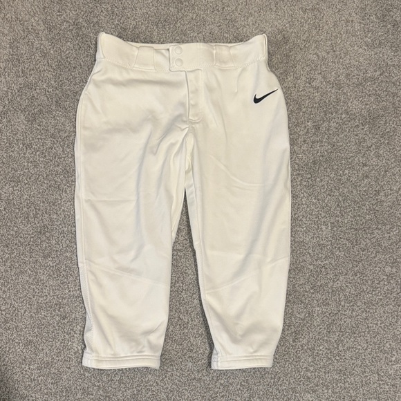 Nike Kids White Athletic Pants - Picture 1 of 3
